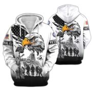 Premium US Veterans Zip Hoodie BPHN030916, Gifts For US Veterans, Gifts On Father's Day, Veterans Day. - Image 7