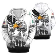 Premium US Veterans Zip Hoodie BPHN030916, Gifts For US Veterans, Gifts On Father's Day, Veterans Day. - Image 22