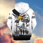 Premium US Veterans Zip Hoodie BPHN030916, Gifts For US Veterans, Gifts On Father's Day, Veterans Day. - Image 15