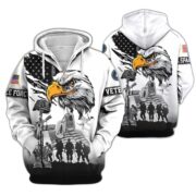 Premium US Veterans Zip Hoodie BPHN030916, Gifts For US Veterans, Gifts On Father's Day, Veterans Day. - Image 25