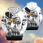 Premium US Veterans Zip Hoodie BPHN030916, Gifts For US Veterans, Gifts On Father's Day, Veterans Day. - Image 25