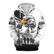 Premium US Veterans Zip Hoodie BPHN030916, Gifts For US Veterans, Gifts On Father's Day, Veterans Day. - Image 29