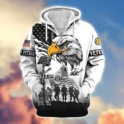 Premium US Veterans Zip Hoodie BPHN030916, Gifts For US Veterans, Gifts On Father's Day, Veterans Day. - Image 29