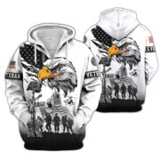 Premium US Veterans Zip Hoodie BPHN030916, Gifts For US Veterans, Gifts On Father's Day, Veterans Day. - Image 28