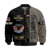 Premium US Veterans Bomber Jacket BPHN250912, Gifts For US Veterans, Gifts On Father's Day, Veterans Day. - Image 8