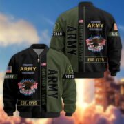 Premium US Veterans Bomber Jacket BPHN250912, Gifts For US Veterans, Gifts On Father's Day, Veterans Day. - Image 7