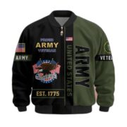 Premium US Veterans Bomber Jacket BPHN250912, Gifts For US Veterans, Gifts On Father's Day, Veterans Day. - Image 5