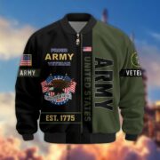 Premium US Veterans Bomber Jacket BPHN250912, Gifts For US Veterans, Gifts On Father's Day, Veterans Day. - Image 5