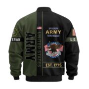 Premium US Veterans Bomber Jacket BPHN250912, Gifts For US Veterans, Gifts On Father's Day, Veterans Day. - Image 6