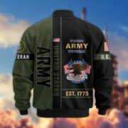 Premium US Veterans Bomber Jacket BPHN250912, Gifts For US Veterans, Gifts On Father's Day, Veterans Day. - Image 6