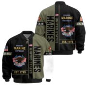 Premium US Veterans Bomber Jacket BPHN250912, Gifts For US Veterans, Gifts On Father's Day, Veterans Day. - Image 22
