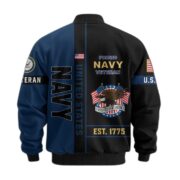 Premium US Veterans Bomber Jacket BPHN250912, Gifts For US Veterans, Gifts On Father's Day, Veterans Day. - Image 12
