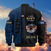 Premium US Veterans Bomber Jacket BPHN250912, Gifts For US Veterans, Gifts On Father's Day, Veterans Day. - Image 12