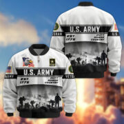 Premium US Veterans Bomber Jacket BPHN250915, Gifts For US Veterans, Gifts On Father's Day, Veterans Day. - Image 4