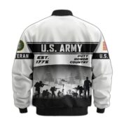Premium US Veterans Bomber Jacket BPHN250915, Gifts For US Veterans, Gifts On Father's Day, Veterans Day. - Image 3