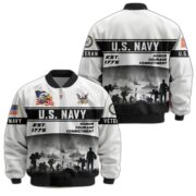 Premium US Veterans Bomber Jacket BPHN250915, Gifts For US Veterans, Gifts On Father's Day, Veterans Day. - Image 10