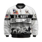 Premium US Veterans Bomber Jacket BPHN250915, Gifts For US Veterans, Gifts On Father's Day, Veterans Day. - Image 8