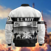 Premium US Veterans Bomber Jacket BPHN250915, Gifts For US Veterans, Gifts On Father's Day, Veterans Day. - Image 9