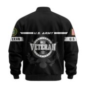 Premium US Veterans Bomber Jacket BPHN250913, Gifts For US Veterans, Gifts On Father's Day, Veterans Day. - Image 4