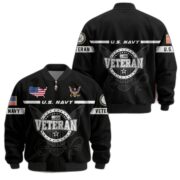 Premium US Veterans Bomber Jacket BPHN250913, Gifts For US Veterans, Gifts On Father's Day, Veterans Day. - Image 8