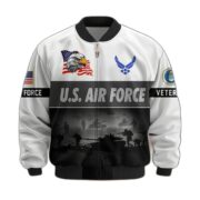 Premium US Veterans Bomber Jacket BPHN180913, Gifts For US Veterans, Gifts On Father's Day, Veterans Day. - Image 18