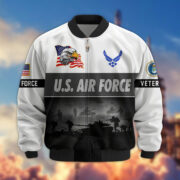 Premium US Veterans Bomber Jacket BPHN180913, Gifts For US Veterans, Gifts On Father's Day, Veterans Day. - Image 18