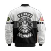 Premium US Veterans Bomber Jacket BPHN180913, Gifts For US Veterans, Gifts On Father's Day, Veterans Day. - Image 4
