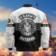 Premium US Veterans Bomber Jacket BPHN180913, Gifts For US Veterans, Gifts On Father's Day, Veterans Day. - Image 4