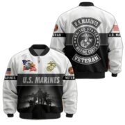 Premium US Veterans Bomber Jacket BPHN180913, Gifts For US Veterans, Gifts On Father's Day, Veterans Day. - Image 14