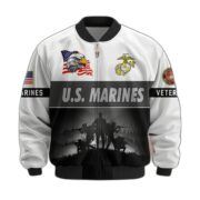 Premium US Veterans Bomber Jacket BPHN180913, Gifts For US Veterans, Gifts On Father's Day, Veterans Day. - Image 15