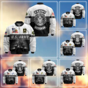 Premium US Veterans Bomber Jacket BPHN180913, Gifts For US Veterans, Gifts On Father's Day, Veterans Day.