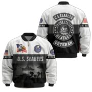 Premium US Veterans Bomber Jacket BPHN180913, Gifts For US Veterans, Gifts On Father's Day, Veterans Day. - Image 11