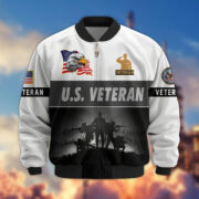 Premium US Veterans Bomber Jacket BPHN180913, Gifts For US Veterans, Gifts On Father's Day, Veterans Day. - Image 27