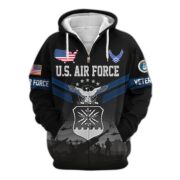 Premium US Veterans Zip Hoodie BPHN290911, Gifts For US Veterans, Gifts On Father's Day, Veterans Day. - Image 24