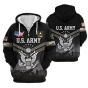 Premium US Veterans Zip Hoodie BPHN290911, Gifts For US Veterans, Gifts On Father's Day, Veterans Day. - Image 2