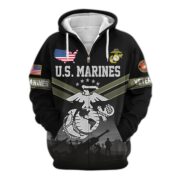 Premium US Veterans Zip Hoodie BPHN290911, Gifts For US Veterans, Gifts On Father's Day, Veterans Day. - Image 18
