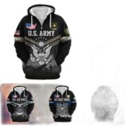 Premium US Veterans Zip Hoodie BPHN290911, Gifts For US Veterans, Gifts On Father's Day, Veterans Day.