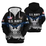 Premium US Veterans Zip Hoodie BPHN290911, Gifts For US Veterans, Gifts On Father's Day, Veterans Day. - Image 8