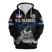 Premium US Veterans Zip Hoodie BPHN290911, Gifts For US Veterans, Gifts On Father's Day, Veterans Day. - Image 12