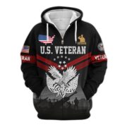 Premium US Veterans Zip Hoodie BPHN290911, Gifts For US Veterans, Gifts On Father's Day, Veterans Day. - Image 33