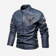 Premium Custom US Navy Veteran Leather Jacket VPVC702333, Gifts For Navy Veteran, Gifts On Father's Day, Veterans Day. - Image 2