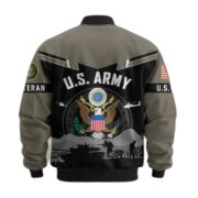 Premium US Veterans Bomber Jacket BPHN260911, Gifts For US Veterans, Gifts On Father's Day, Veterans Day. - Image 3