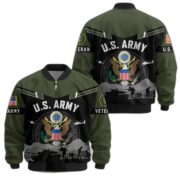 Premium US Veterans Bomber Jacket BPHN260911, Gifts For US Veterans, Gifts On Father's Day, Veterans Day. - Image 7