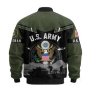 Premium US Veterans Bomber Jacket BPHN260911, Gifts For US Veterans, Gifts On Father's Day, Veterans Day. - Image 6