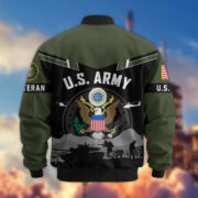 Premium US Veterans Bomber Jacket BPHN260911, Gifts For US Veterans, Gifts On Father's Day, Veterans Day. - Image 6