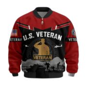 Premium US Veterans Bomber Jacket BPHN260911, Gifts For US Veterans, Gifts On Father's Day, Veterans Day. - Image 35