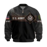 Premium US Veterans Bomber Jacket BPHN040914, Gifts For US Veterans, Gifts On Father's Day, Veterans Day. - Image 2
