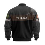 Premium US Veterans Bomber Jacket BPHN040914, Gifts For US Veterans, Gifts On Father's Day, Veterans Day. - Image 3