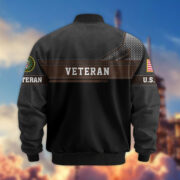 Premium US Veterans Bomber Jacket BPHN040914, Gifts For US Veterans, Gifts On Father's Day, Veterans Day. - Image 3