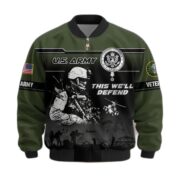 Premium US Veterans Bomber Jacket ATTN250922, Gifts For US Veterans, Gifts On Father's Day, Veterans Day. - Image 6